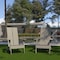 Flash Furniture Gray Modern 2 Slat Back Adirondack Chairs, PK2 2-JJ-C14509-GY-GG - alternate 1